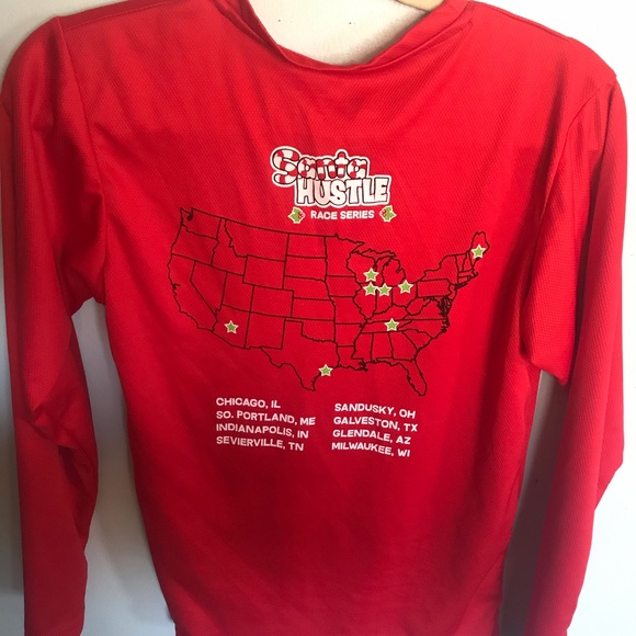 Santa Hustle Running Shirt XS - Picture 2 of 2